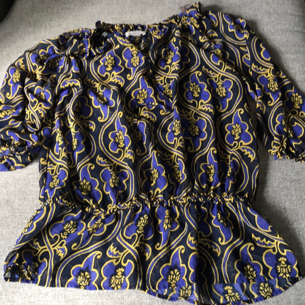 Blouse with peplum bottom